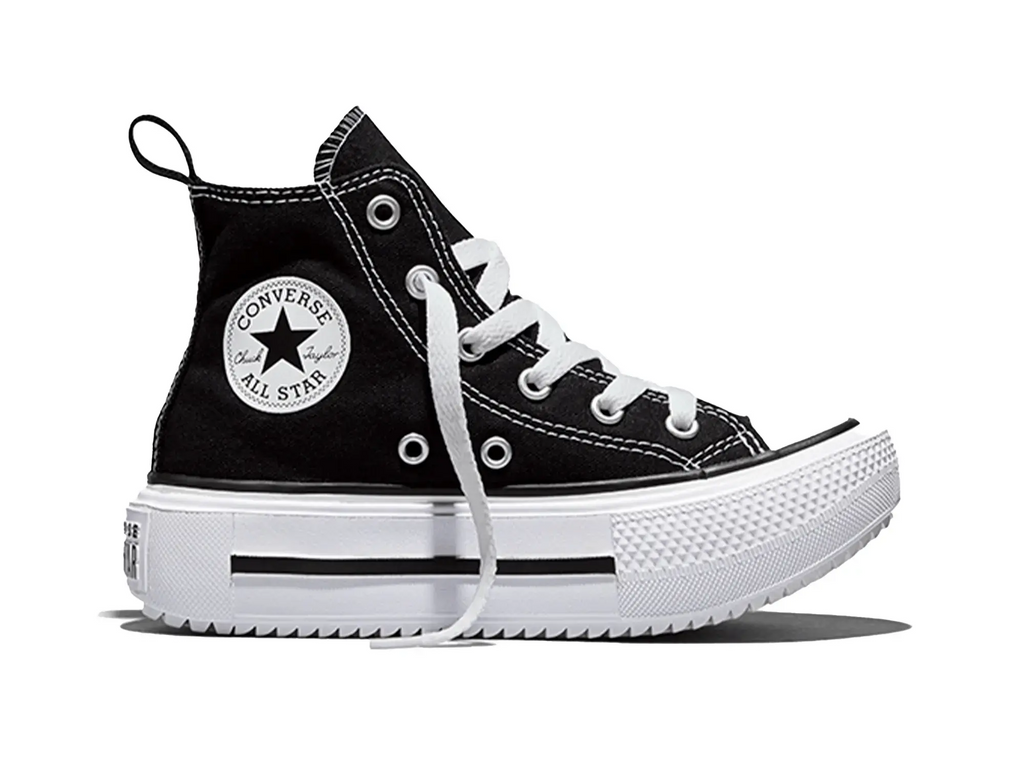 Zapatilla Converse Double Stack Niños Negro