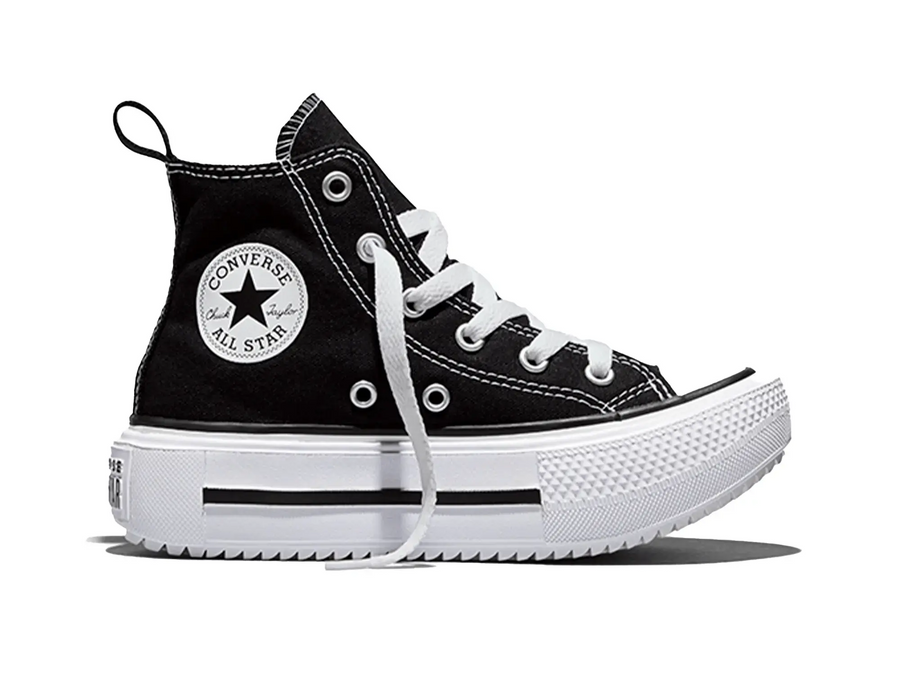 Zapatilla Converse Double Stack Niños Negro
